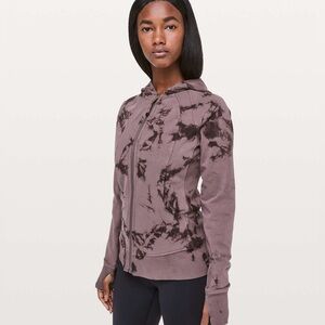 Lululemon scuba full zip hoodie tie dye size 10